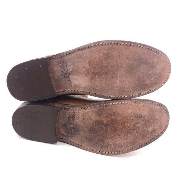 Bed Stu Rustic Brown Leather Zip Ankle Boots 11 - Picture 8 of 13